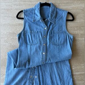Vintage Jean Snap Button Dress Size 6